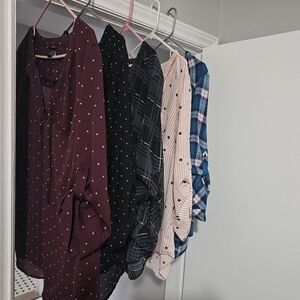 Torrid Harper and Georgette blouses